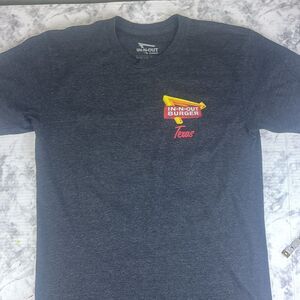 In-N-Out Burger Texas Logo Graphic Gray Short Sleeve Unisex T-Shirt Size Medium